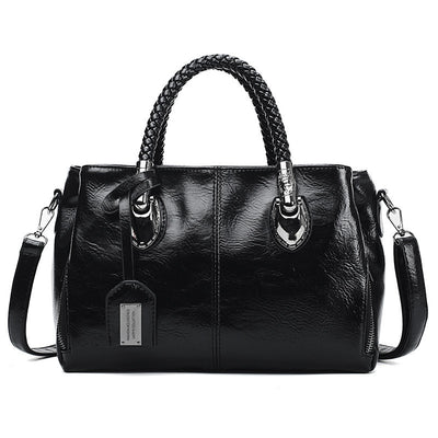 Vintage Oil Wax leather luxury handbag