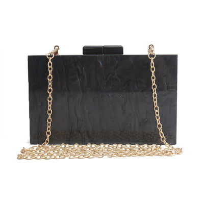 Women Handbag Marble Pattern Acrylic Bag