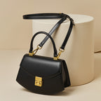 Premium Leather Flap French Crossbody Bag