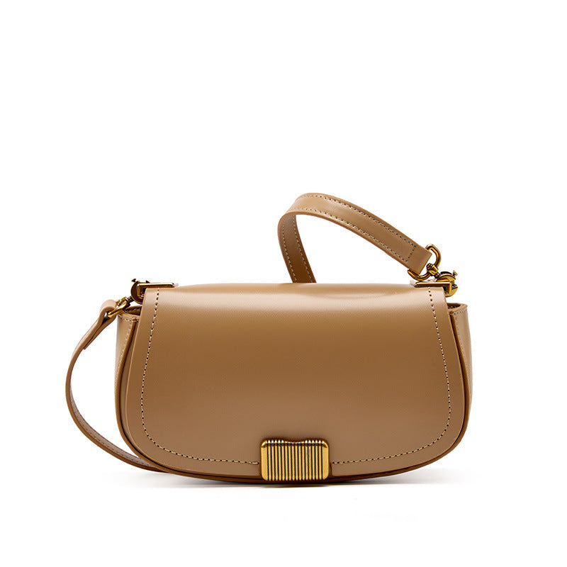 Premium Leather Fashion Messenger Bag – Elegant Niche Design for Everyday Style
